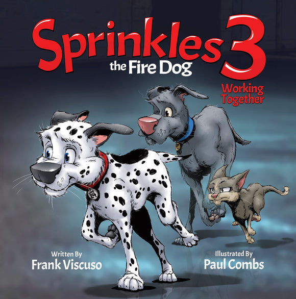 Sprinkles the Fire Dog 3 - Artist Signed and Personalized